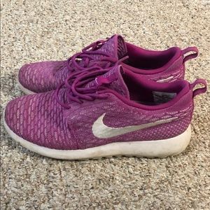 PINK NIKE FLYKNIT SHOES